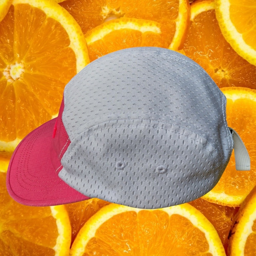 Converse Mesh Camp Cap Pink White Adjustable Strap Sporty Athleisure View 3